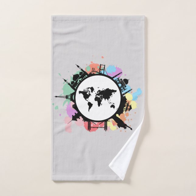 It's travel time bath towel set (Hand Towel)