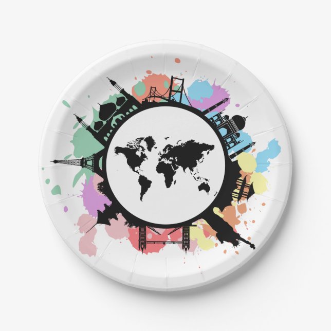 It's travel time paper plate (Front)