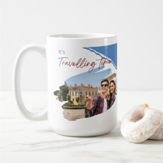 It's Travelling Time Photo Collage Coffee Mug