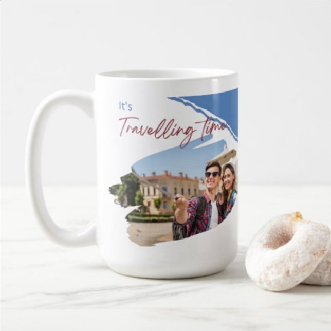 It's Travelling Time Photo Collage  Coffee Mug (Creator Uploaded)