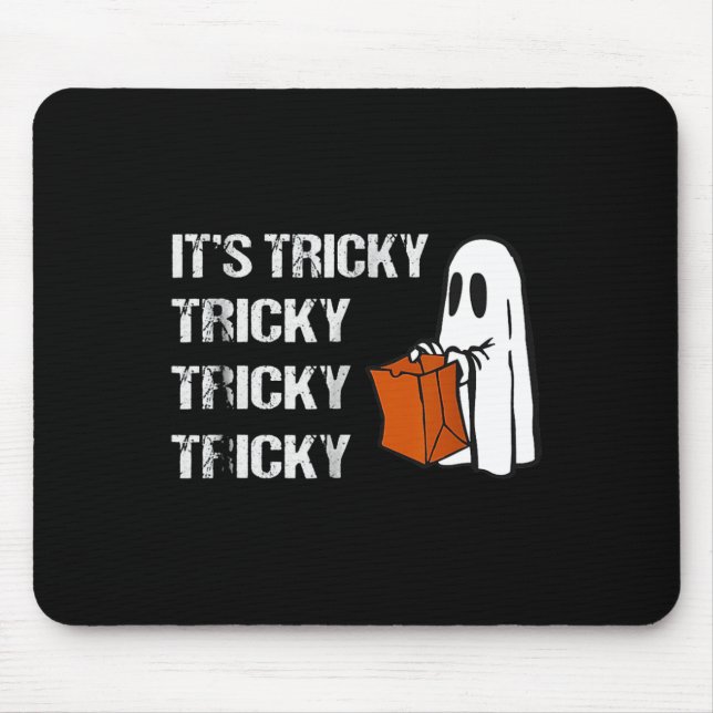 Its Tricky Ghost Boo Fun Halloween Mens   Mouse Mat (Front)