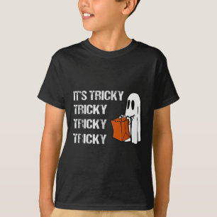Its Tricky Ghost Boo Fun Halloween Mens T-Shirt