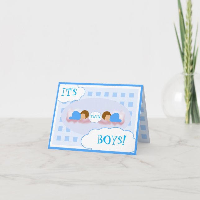 IT'S TWIN BOYS! CARD (Front)