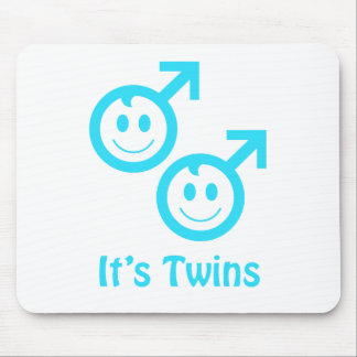 It's twin boys mouse mat
