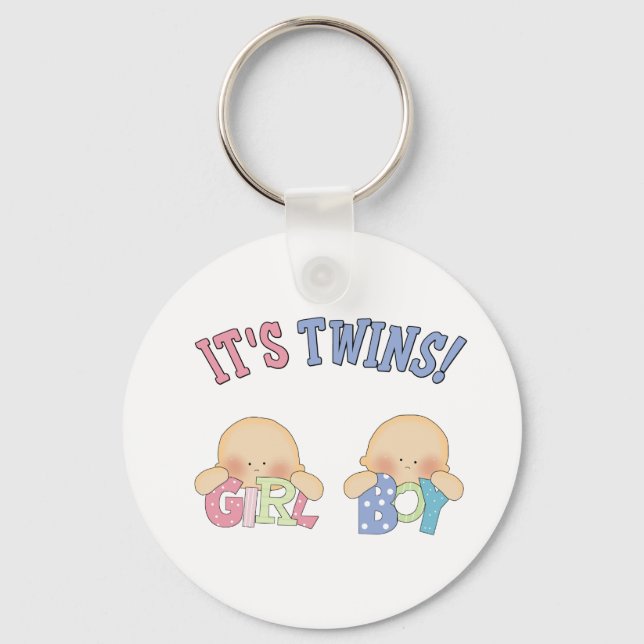 ITS TWINS (Boy Girl) Key Ring (Front)