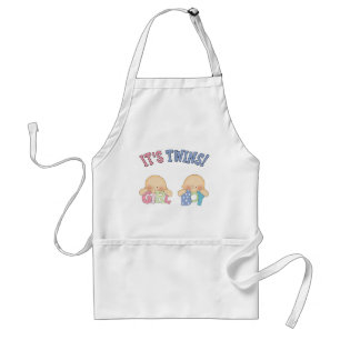 ITS TWINS (Boy Girl) Standard Apron