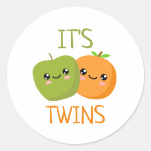 It's Twins Classic Round Sticker