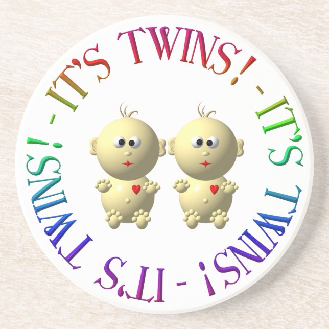 It's twins! coaster (Front)