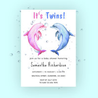 It's Twins Dolphins Under the Sea Baby Shower