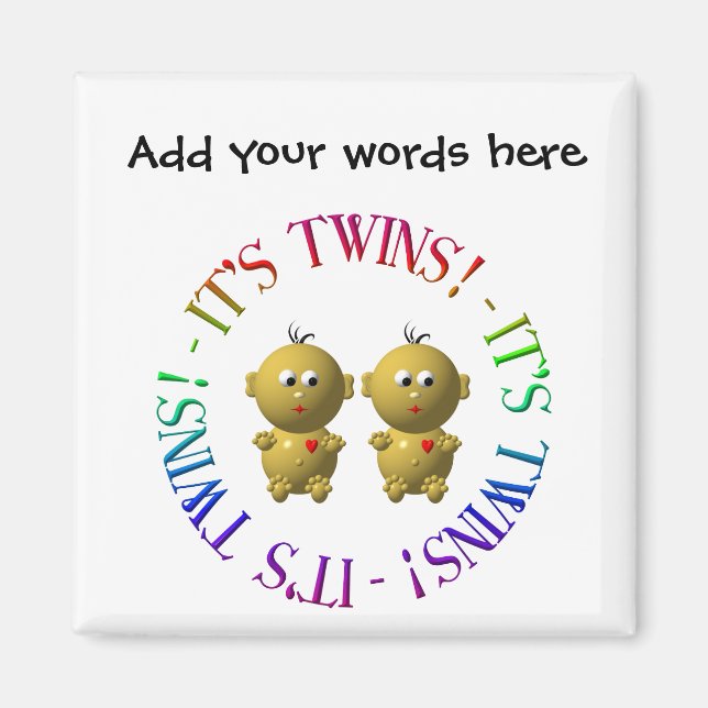 It's twins! magnet (Front)