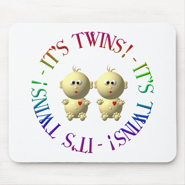 It's twins! mouse mat (Front)