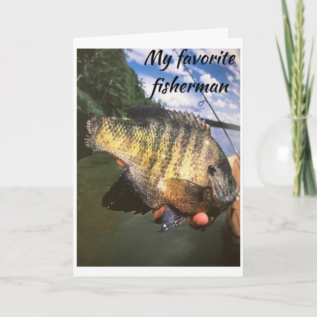 IT'S VALENTINE'S DAY *MY FAVORITE FISHERMAN** CARD (Front)