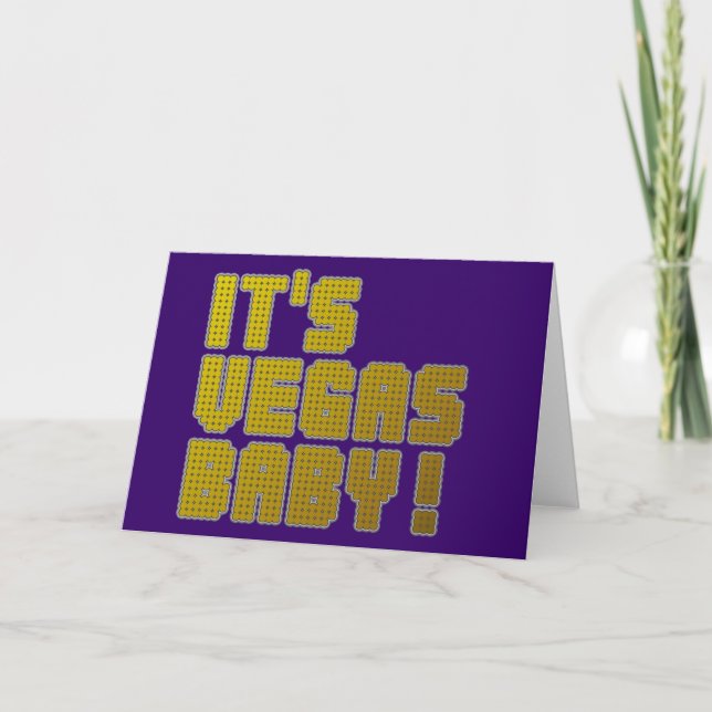 It's Vegas Baby! Card (Front)
