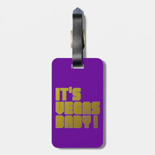 It's Vegas Baby! Luggage Tag (Back Vertical)