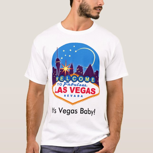 It's Vegas Baby! Men's T-Shirt (Front)
