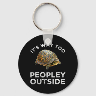 It's Way Too Peopley Outside Key Ring