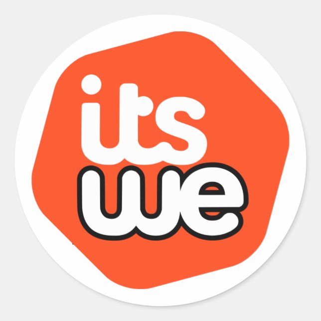 It's We - parody logo - 20 stickers (Front)
