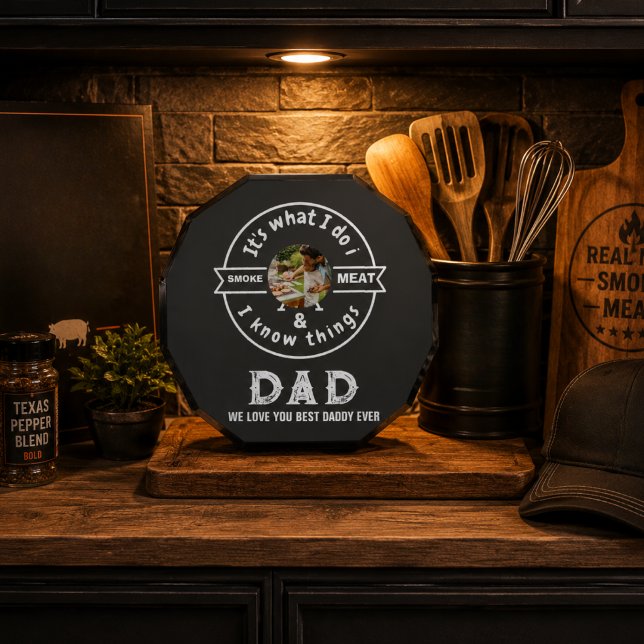 It's What I Do I Smoke Meat Funny Dad Photo Block (Creator Uploaded)