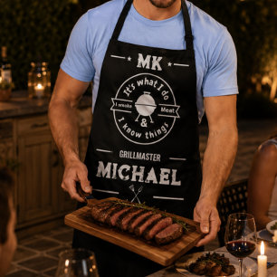 It's What I Do I Smoke Meat & I Know Things Funny Apron