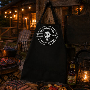 It's What I Do I Smoke Meat & I Know Things Funny Apron