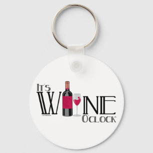 It's Wine O'clock Key Ring