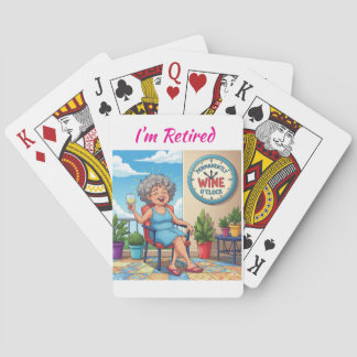 It's Wine O'Clock Playing Cards