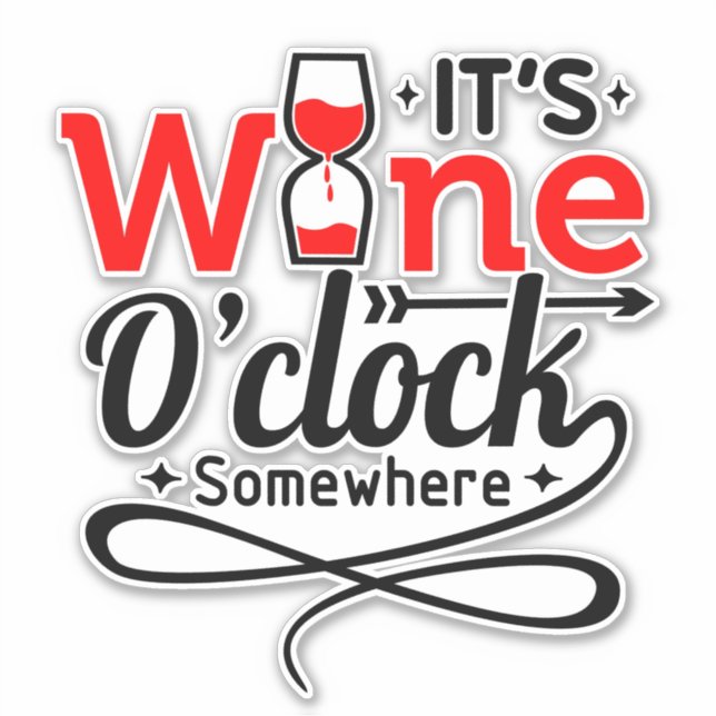 It's Wine O'clock Somewhere (Front)