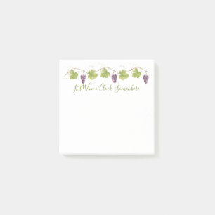 It's Wine o'Clock Somewhere - Purple Grapes Post-it Notes