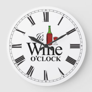 It's Wine O'Clock wall clock