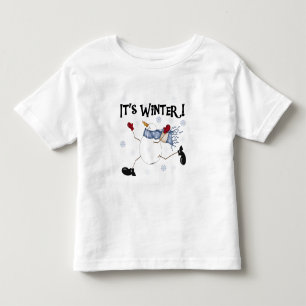 It's Winter Snowman Holidays Toddler T-Shirt