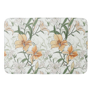 It's Written in the Leaves, Orange Lilies Bath Mat