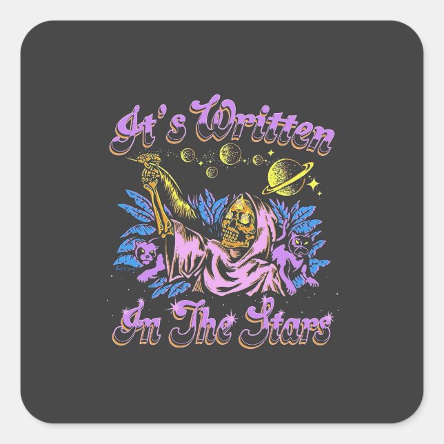 It's Written in the Stars Square Sticker (Front)