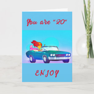 **IT'S YOUR **20th** BIRTHDAY!!!!** BIRTHDAY Card