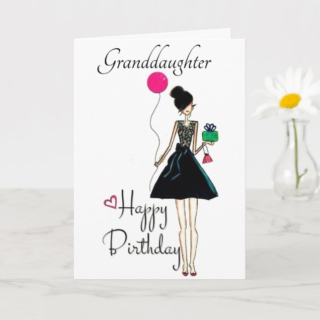IT'S YOUR BIRTHDAY **GRANDDAUGHTER**  LOVE YOU!!! CARD (Small Plant)