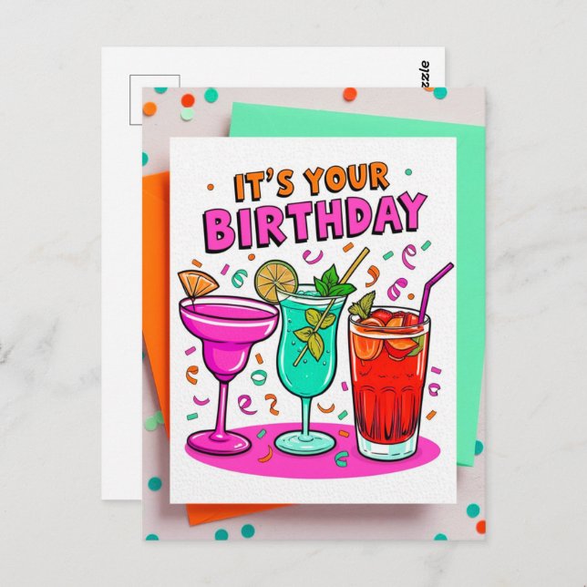 It's your Birthday Postcards (Front/Back)