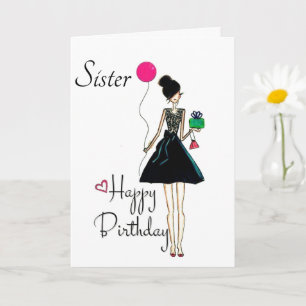 IT'S YOUR BIRTHDAY **SISTER** LOVE YOU!!! CARD