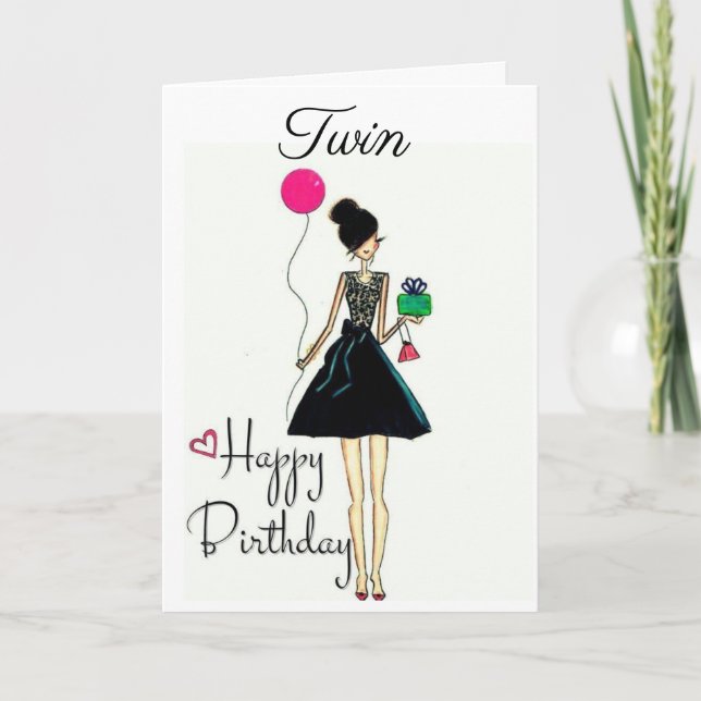 **IT'S YOUR BIRTHDAY!!!!** **TWIN** CARD (Front)