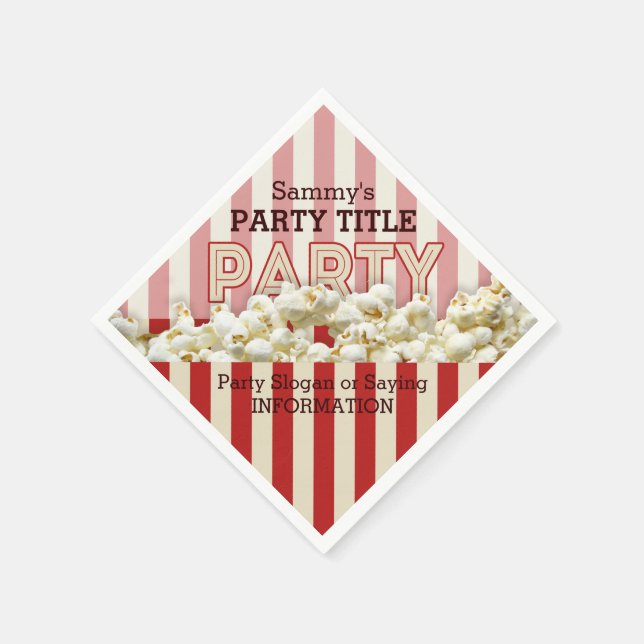 It's Your Custom Party Napkins Personalise This! (Corner)