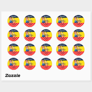 It's Your Custom Rosie Chips Personalize This Classic Round Sticker