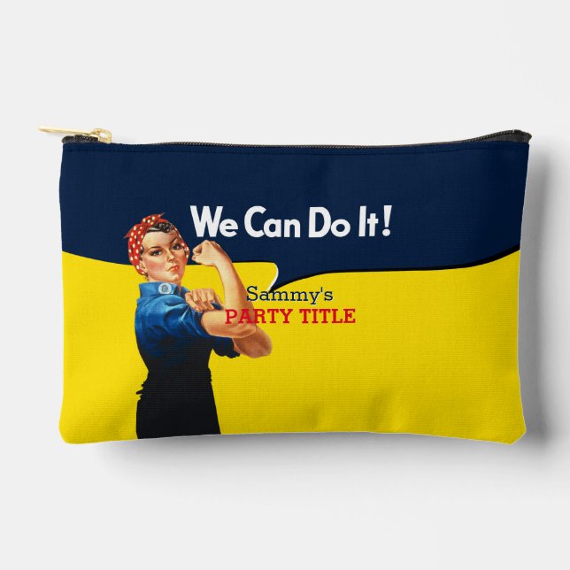 It's Your Custom Rosie Party Personalise This Accessory Pouch (Front)