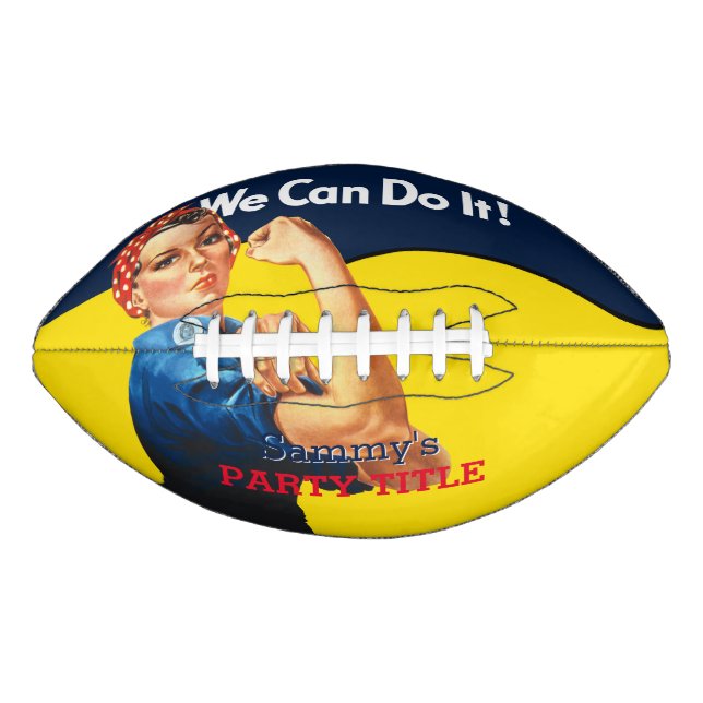 It's Your Custom Rosie Party Personalise This American Football (Front)