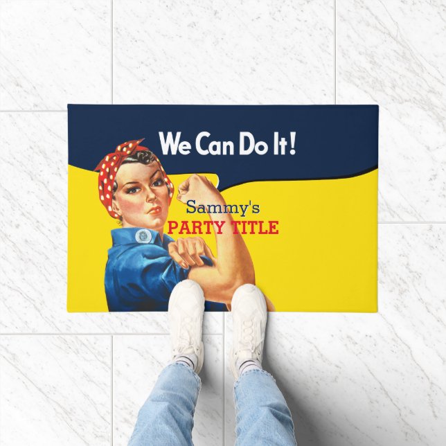 It's Your Custom Rosie Party Personalise This Doormat (Indoor)