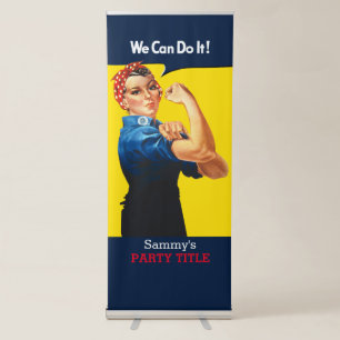 It's Your Custom Rosie Party Personalise This Retractable Banner