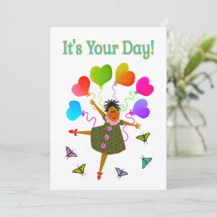 It's Your Day Flat Greeting Card
