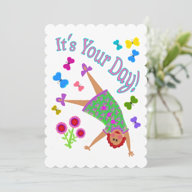 It's Your Day! The Girls Card (Standing Front)
