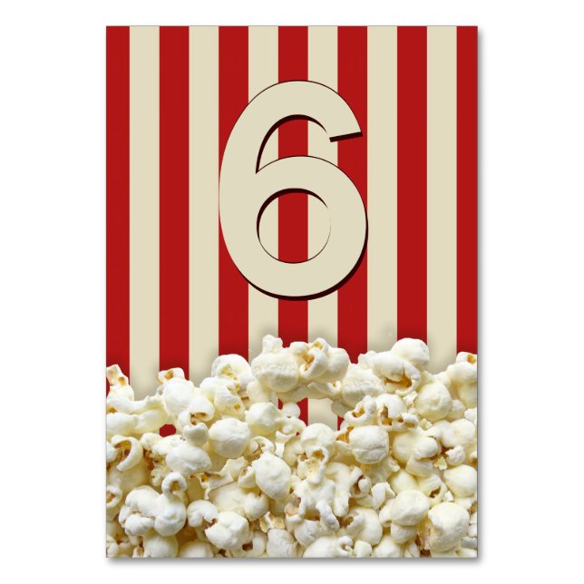 It's Your Party Customisable Number or Letter iD Table Number (Front)