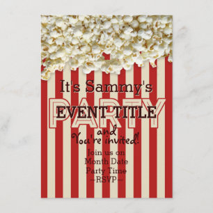 It's Your Party Invitation 12 lines 2 sided insert