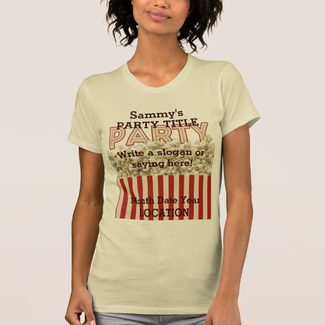 It's Your Party Shirt Personalise it! (Front)