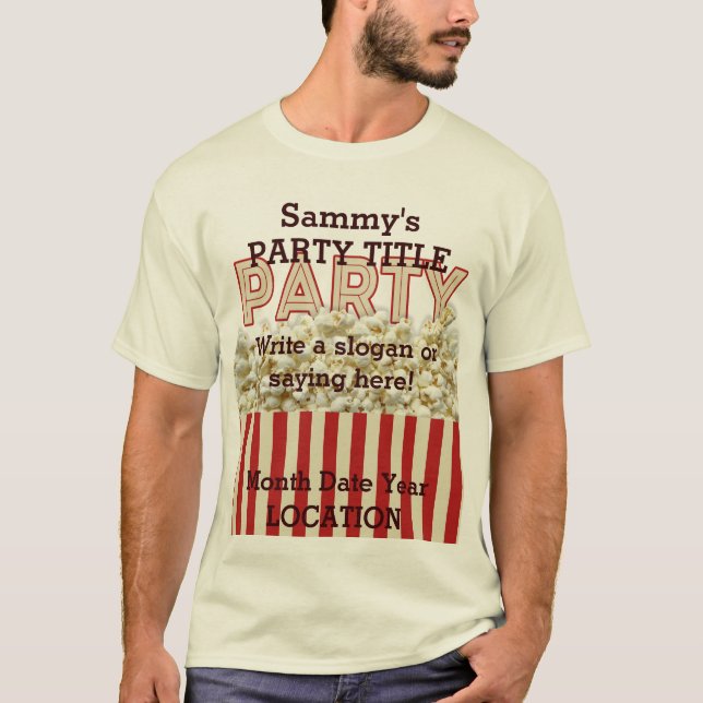 It's Your Party Shirt Personalise it! (Front)