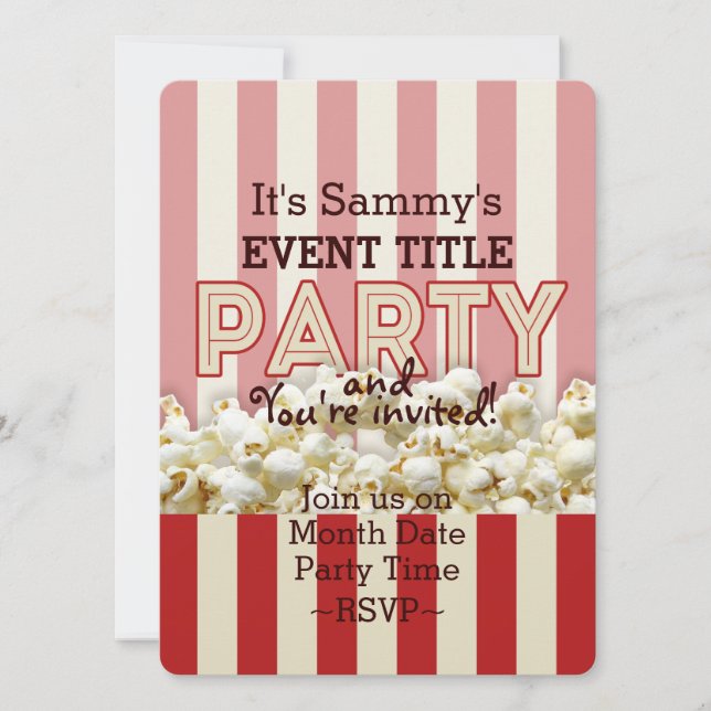 It's Your Personalised Party Supply. Invitation (Front)
